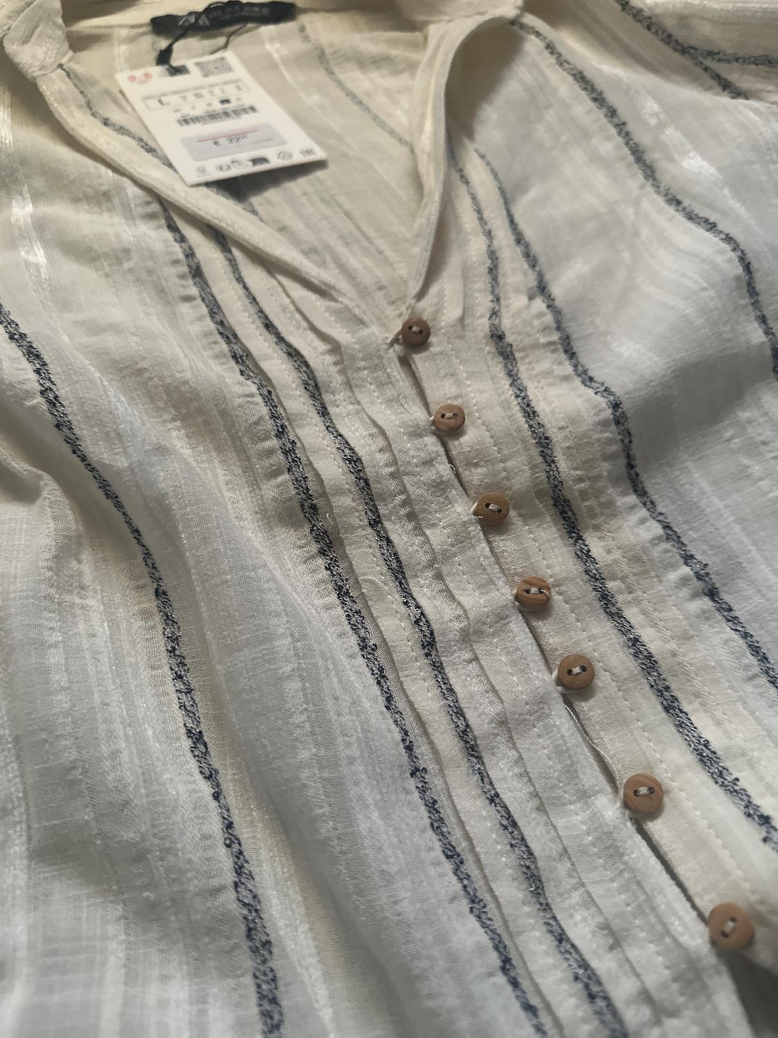 RUSTIC STRIPED BLOUSE - Image 3