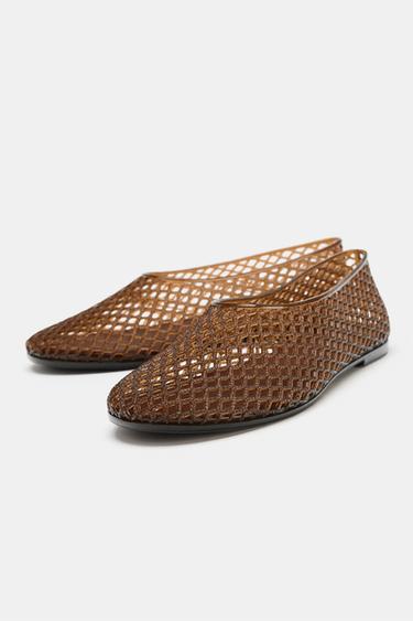 JELLY BALLET FLATS - Brown by Zara - Image 4
