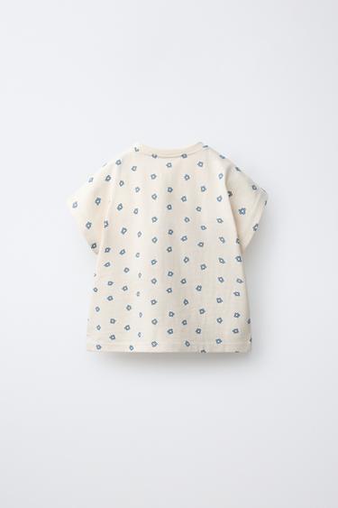 T-SHIRT IMPRIMÉ - Bleu clair de Zara - Image 1