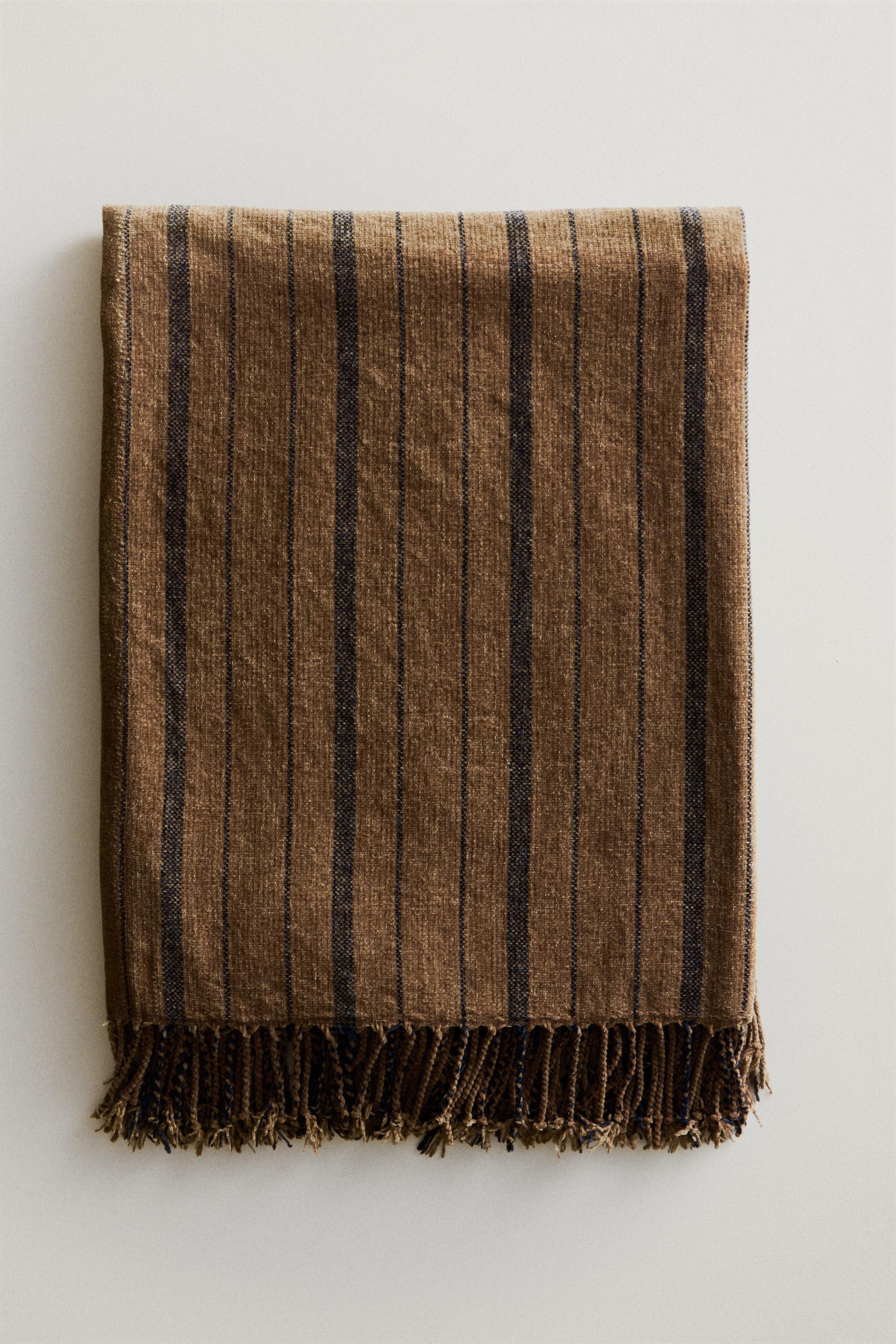 STRIPED CHENILLE BLANKET