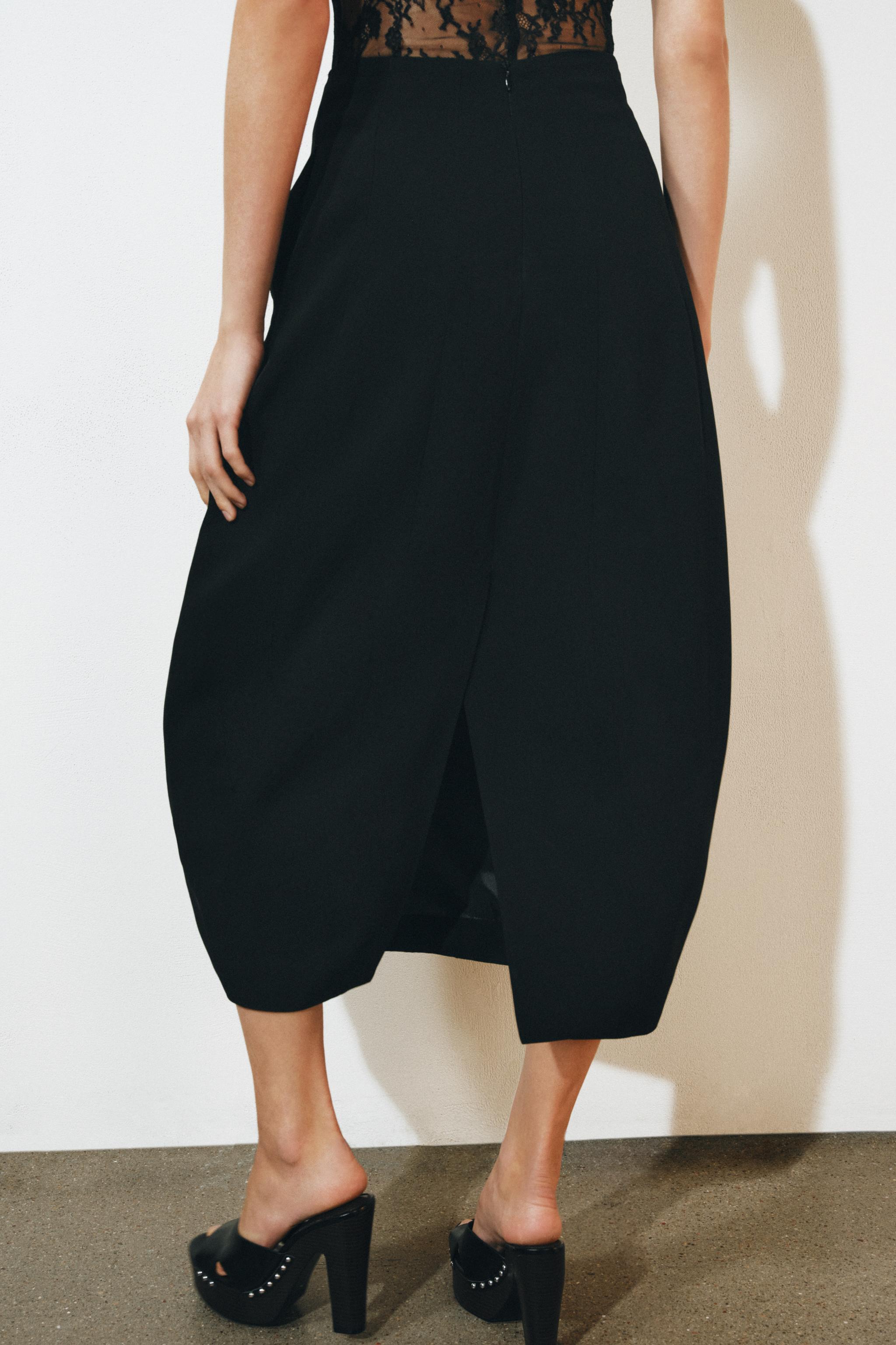 Женские юбки Zara ZW COLLECTION BARREL SKIRT — фото 3