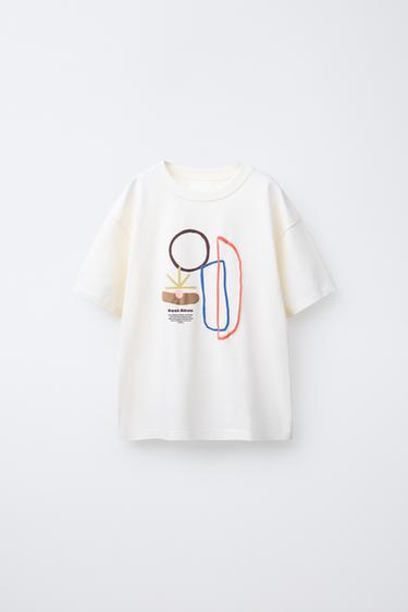 PRINTED T-SHIRT - White by Zara - Image 0