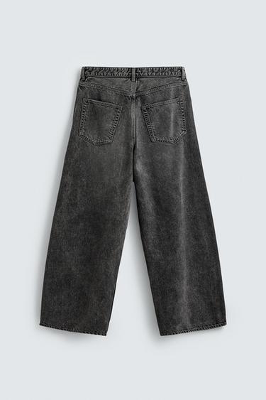 Zara BAGGY FIT JEANS - Gray