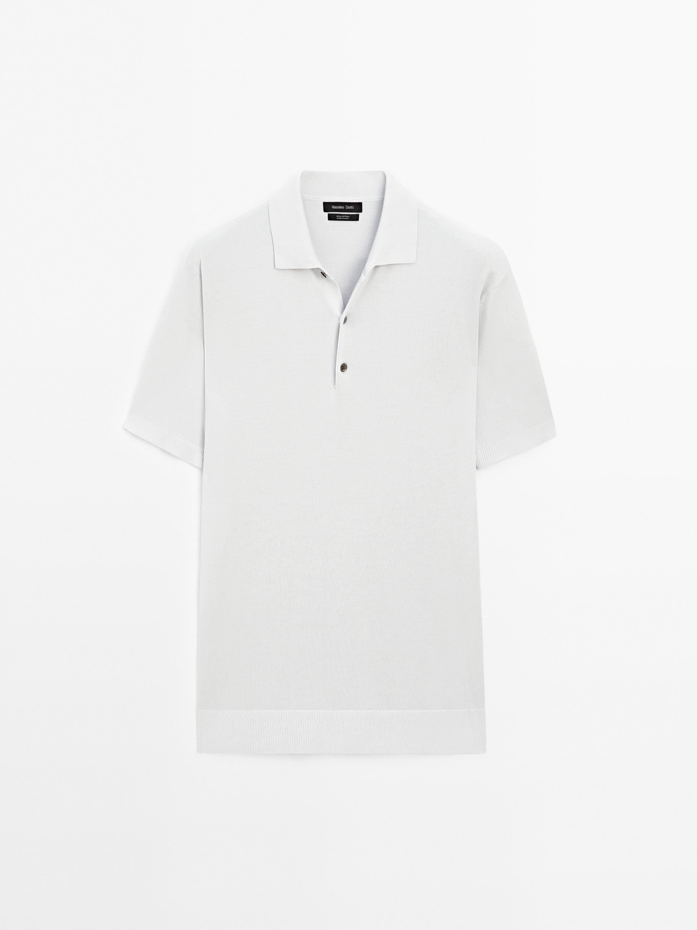 Polo en maille à manches courtes