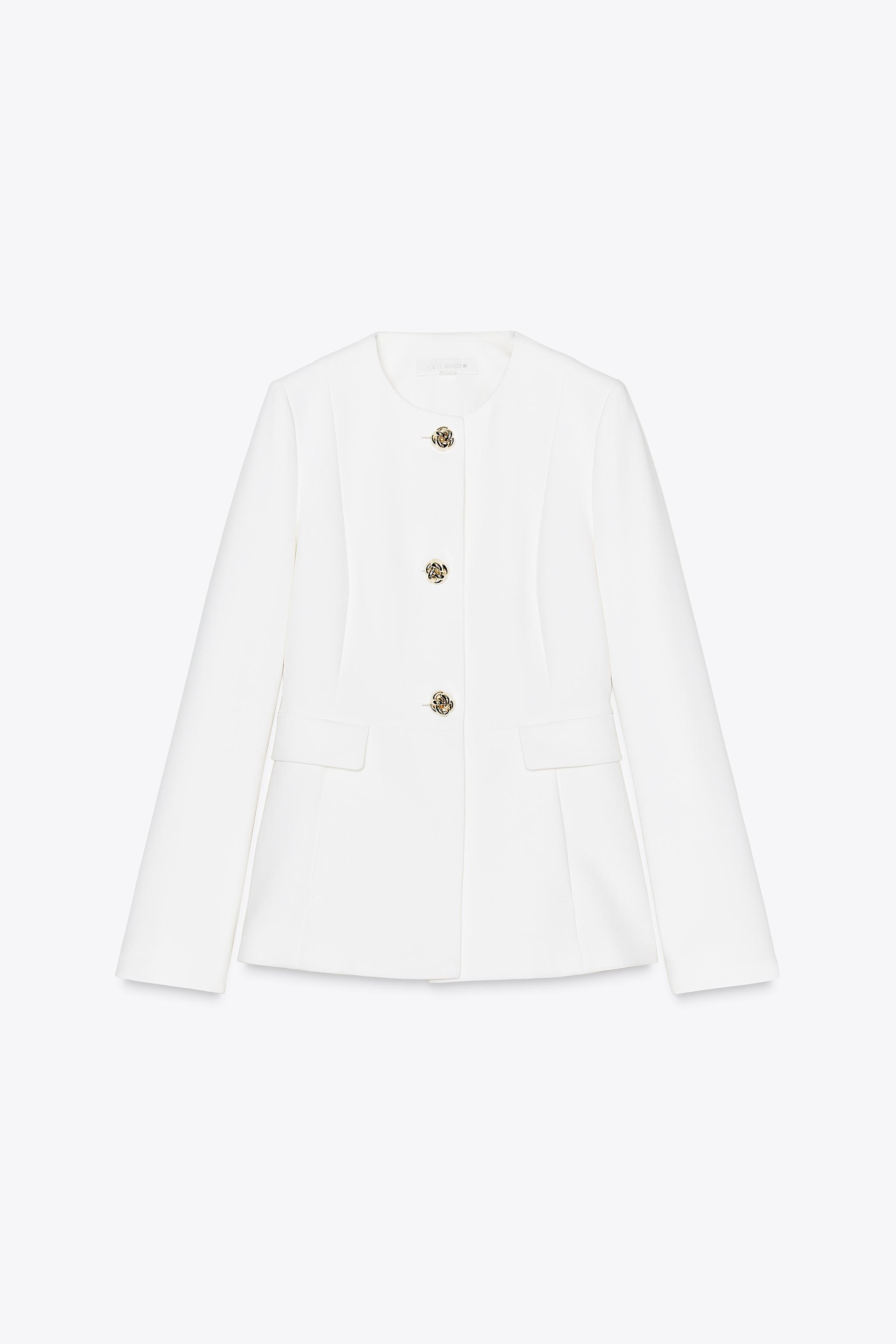 VESTE CINTRÉE À COL ROND