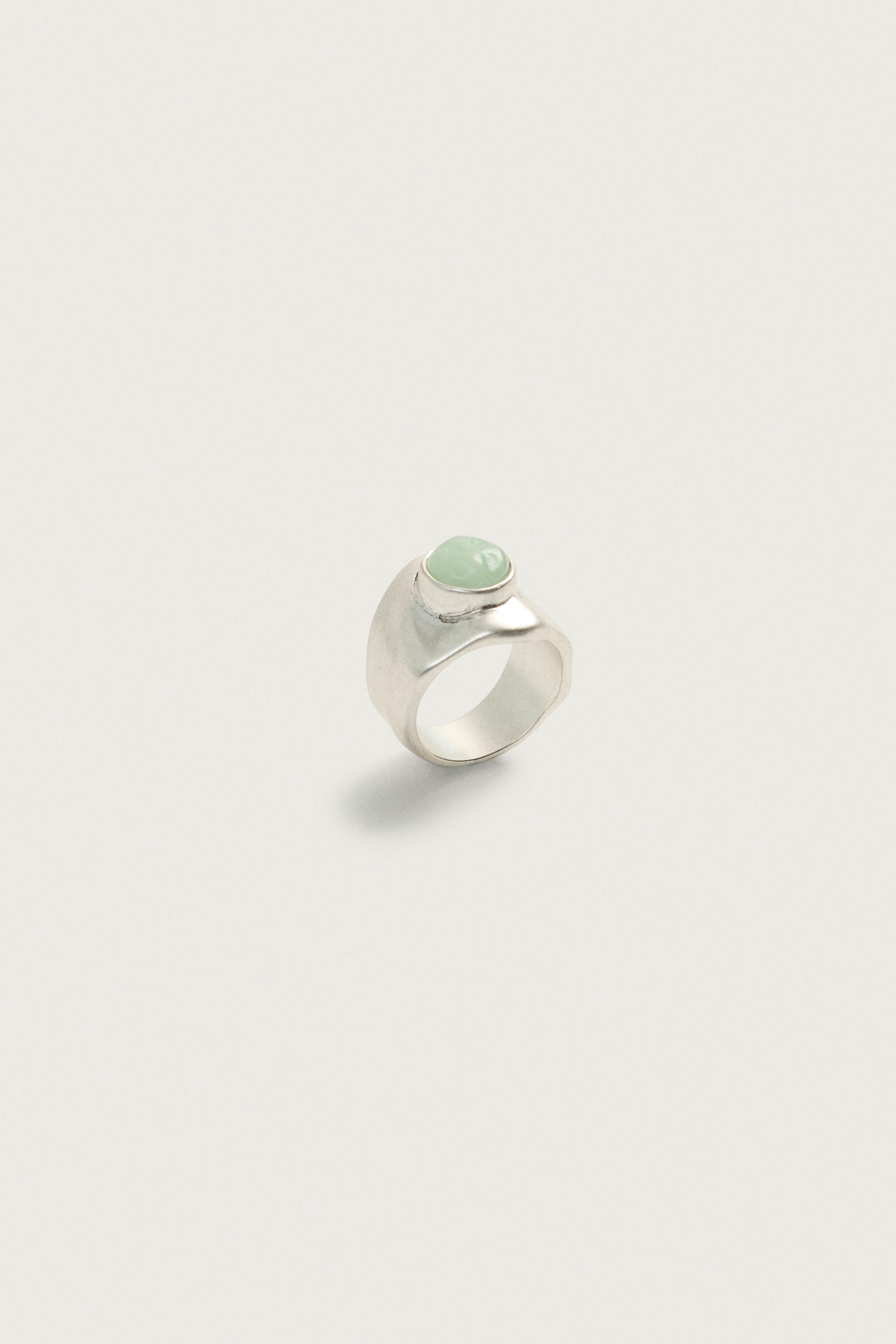 Мужские аксессуары Zara STONE SIGNET RING — фото 4