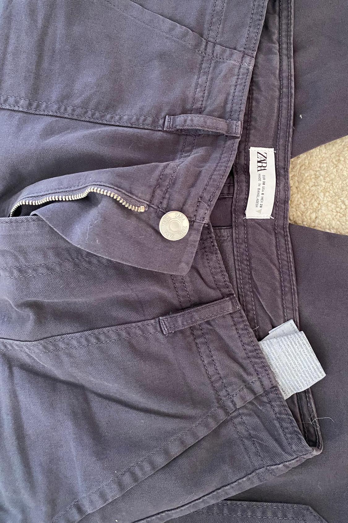 PANTALON CARGO RECTO AZUL - Image 3