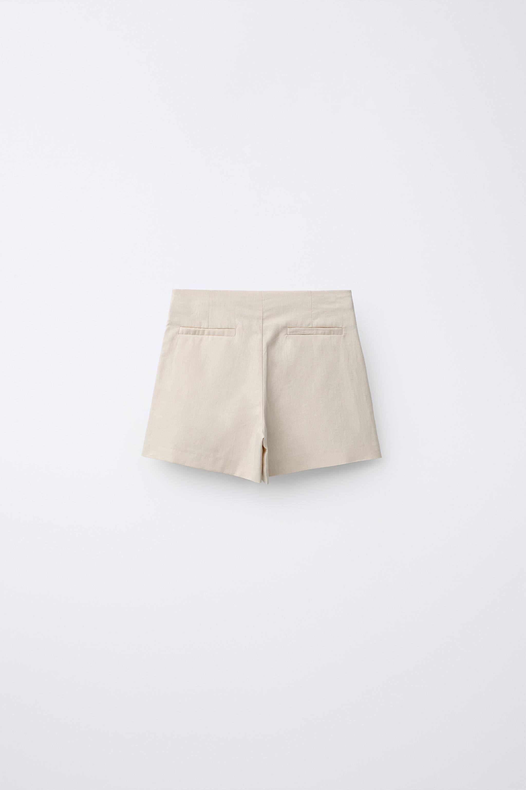 JUPE-SHORT LIN ET COTON BIJOU