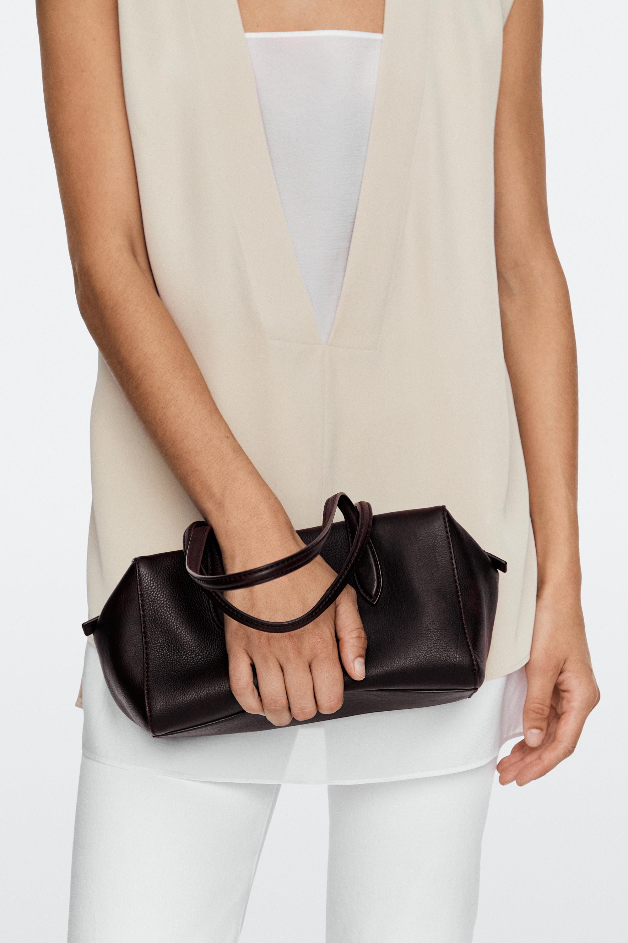 Nappa leather mini satchel