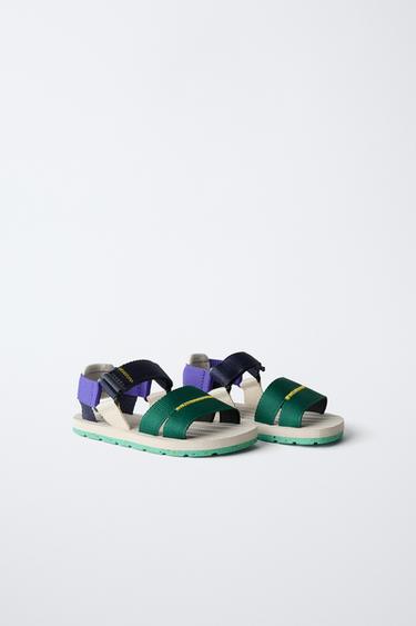 SANDALIA TÉCNICA COLOR - Verde de Zara