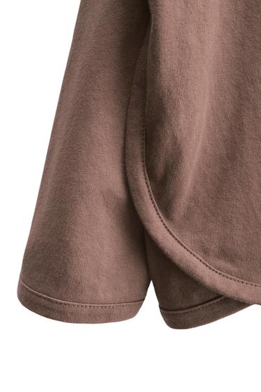 ZARA TIMELESS - CAMISETA LISA VIVOS - Chocolate de Zara