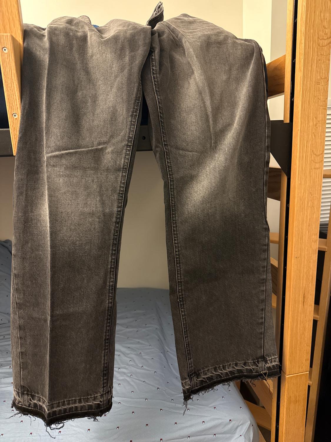 BLACK WIDE LEG JEANS - Image 2