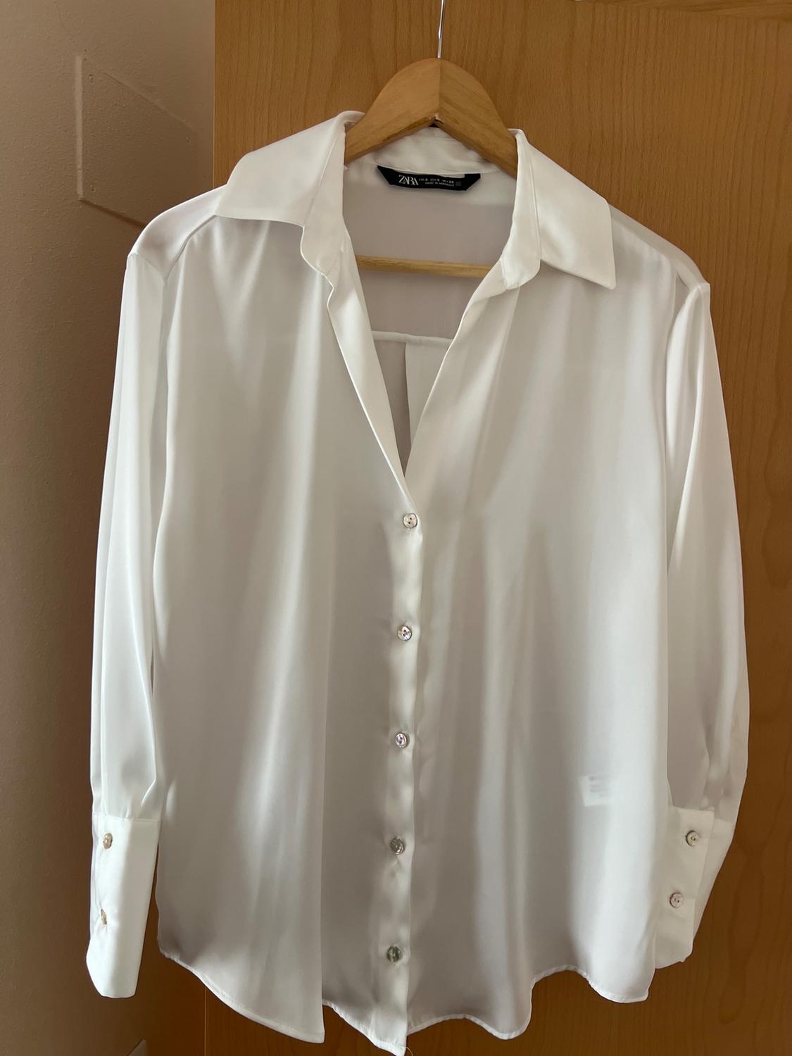 CAMISA SATINADA BLANCA - Image 2