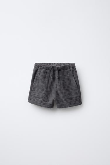 BERMUDA COMBINADA TEXTURA - Gris antracita de Zara