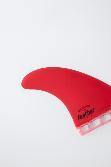 AILERONS DE SURF TWIN FIN FEATHER FINS ® X ZARA - Rouge de Zara - Image 5