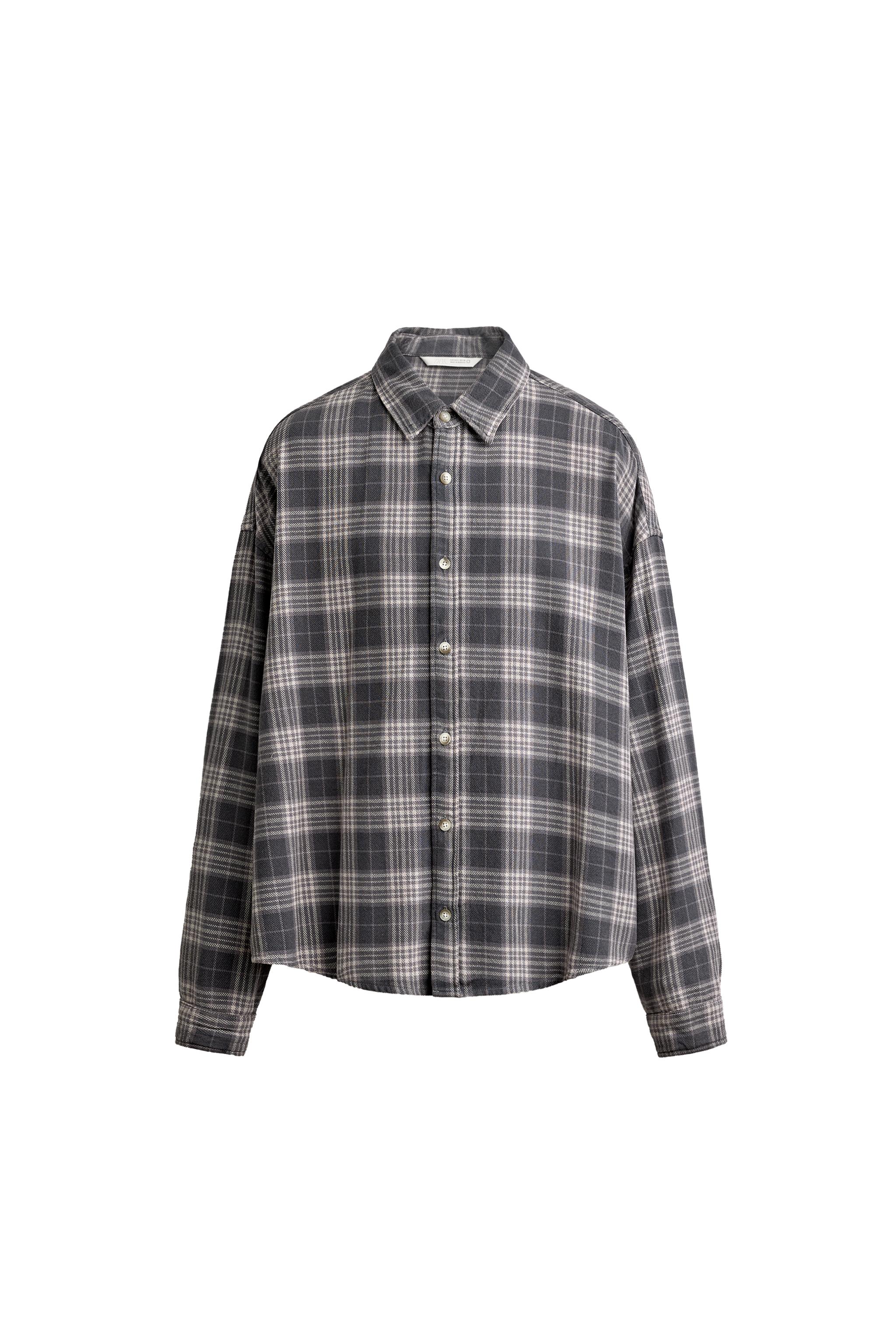 BOXY FIT PLAID SHIRT