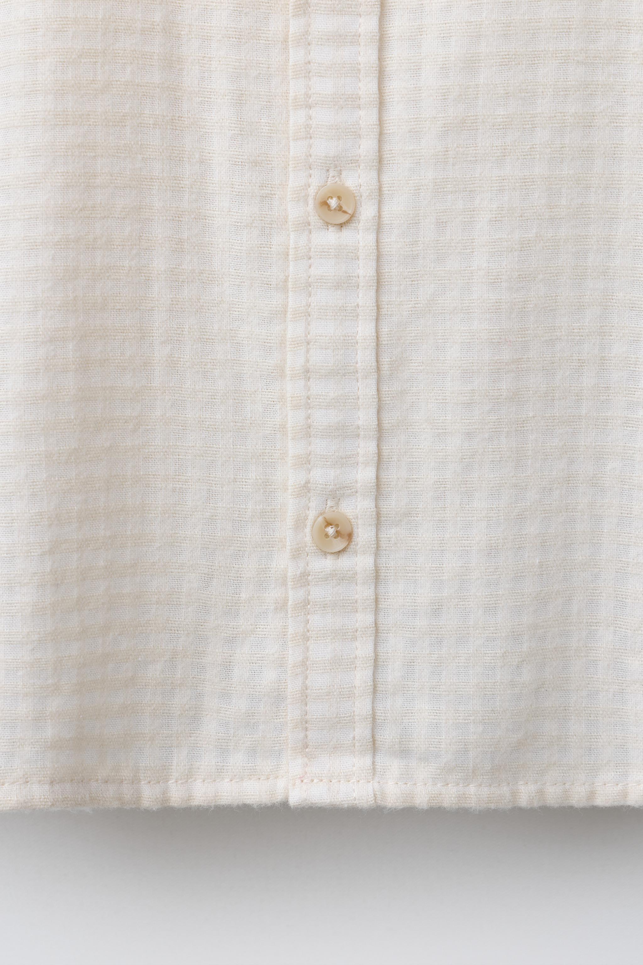 EMBROIDERED TREE TEXTURED SHIRT