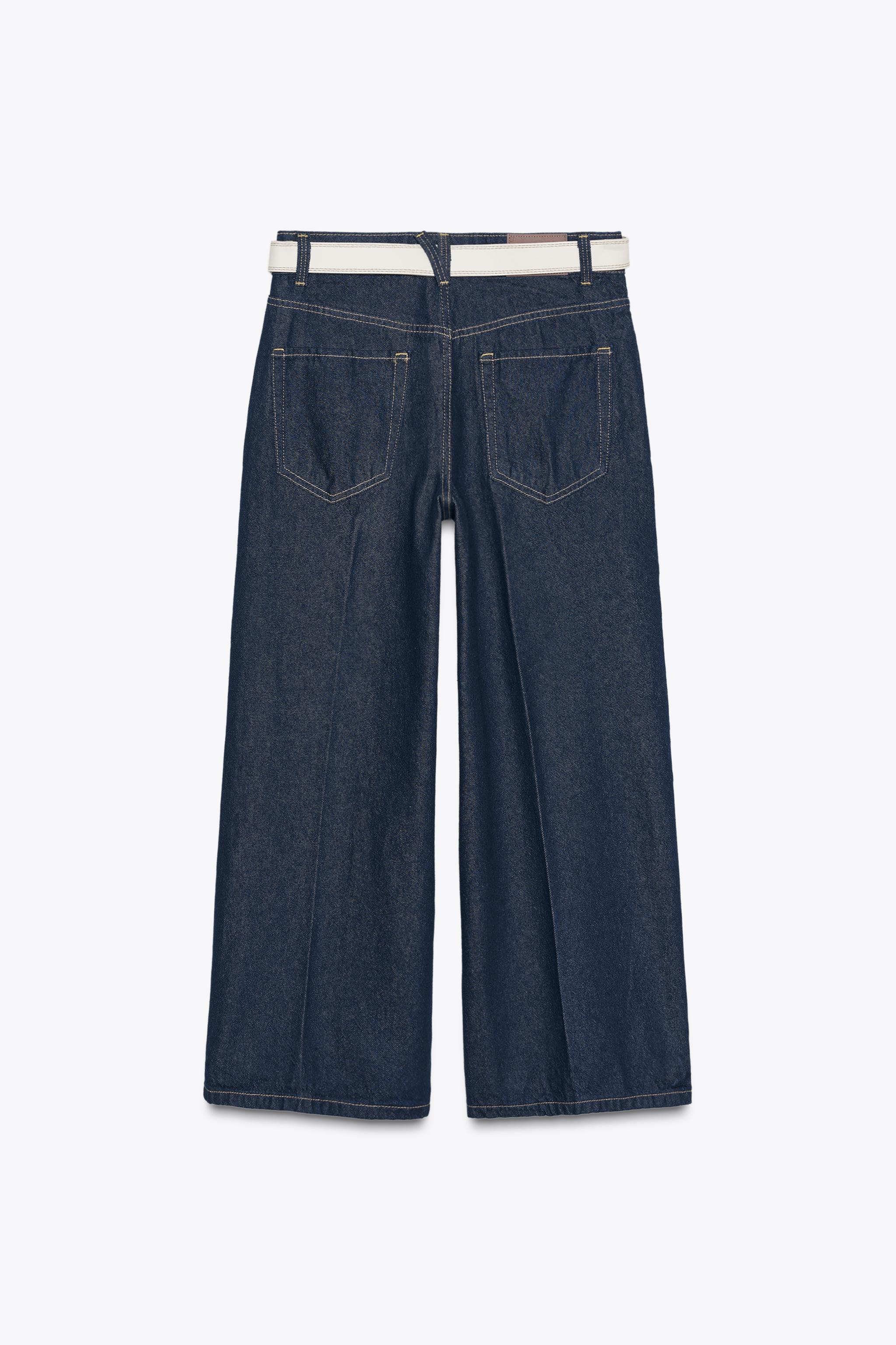 ブルさん専用 Z1975 センタープレス ベルト付きデニムパンツ - ブルー | ZARA