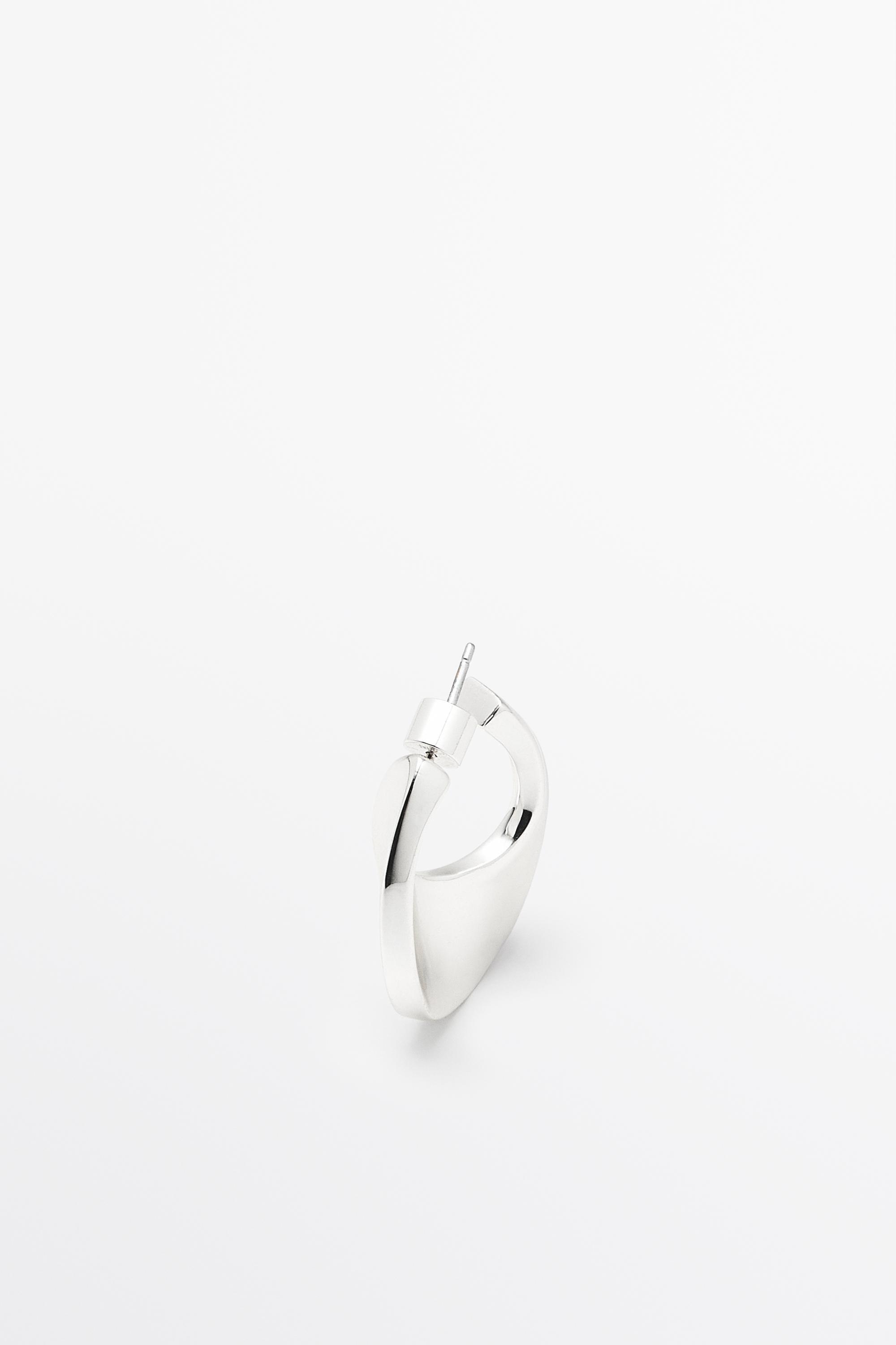 Hoop earrings — Silver
