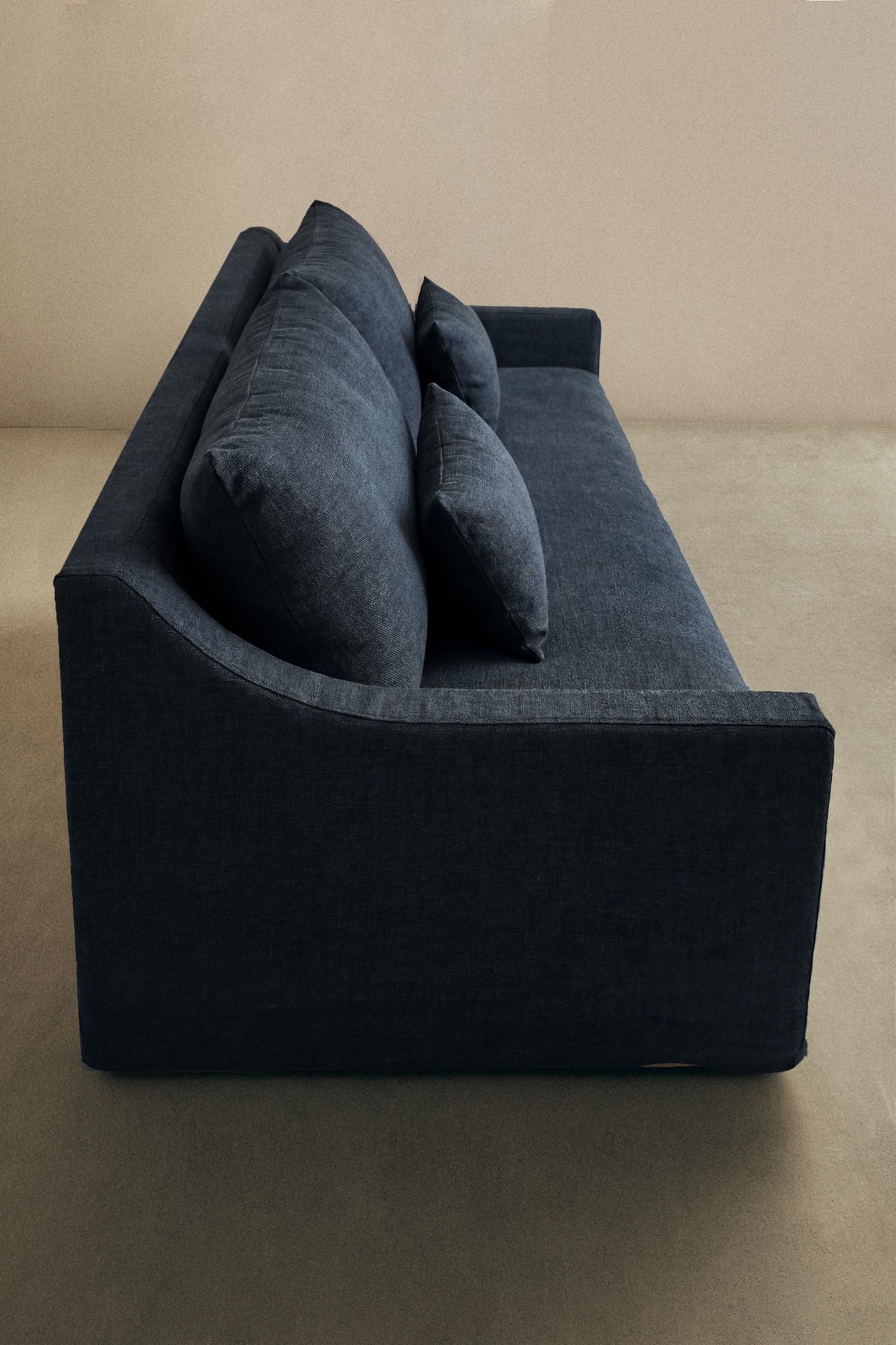 WASHED LINEN SLIPCOVER COUCH