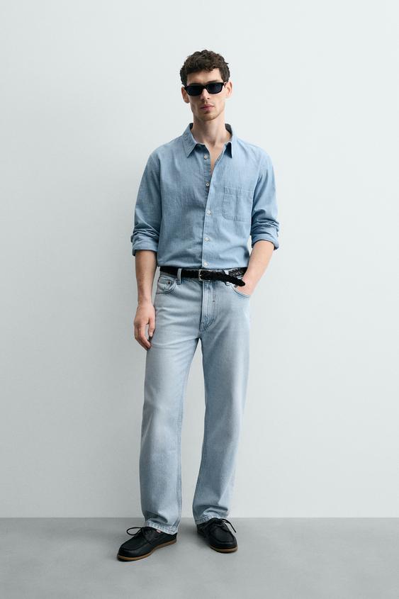 COTTON - LYOCELL STRAIGHT FIT JEANS from Zara - $79.90