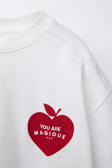 T-SHIRT CŒUR HÔTEL MAGIQUE © X ZARA - Blanc cassé de Zara - Image 2