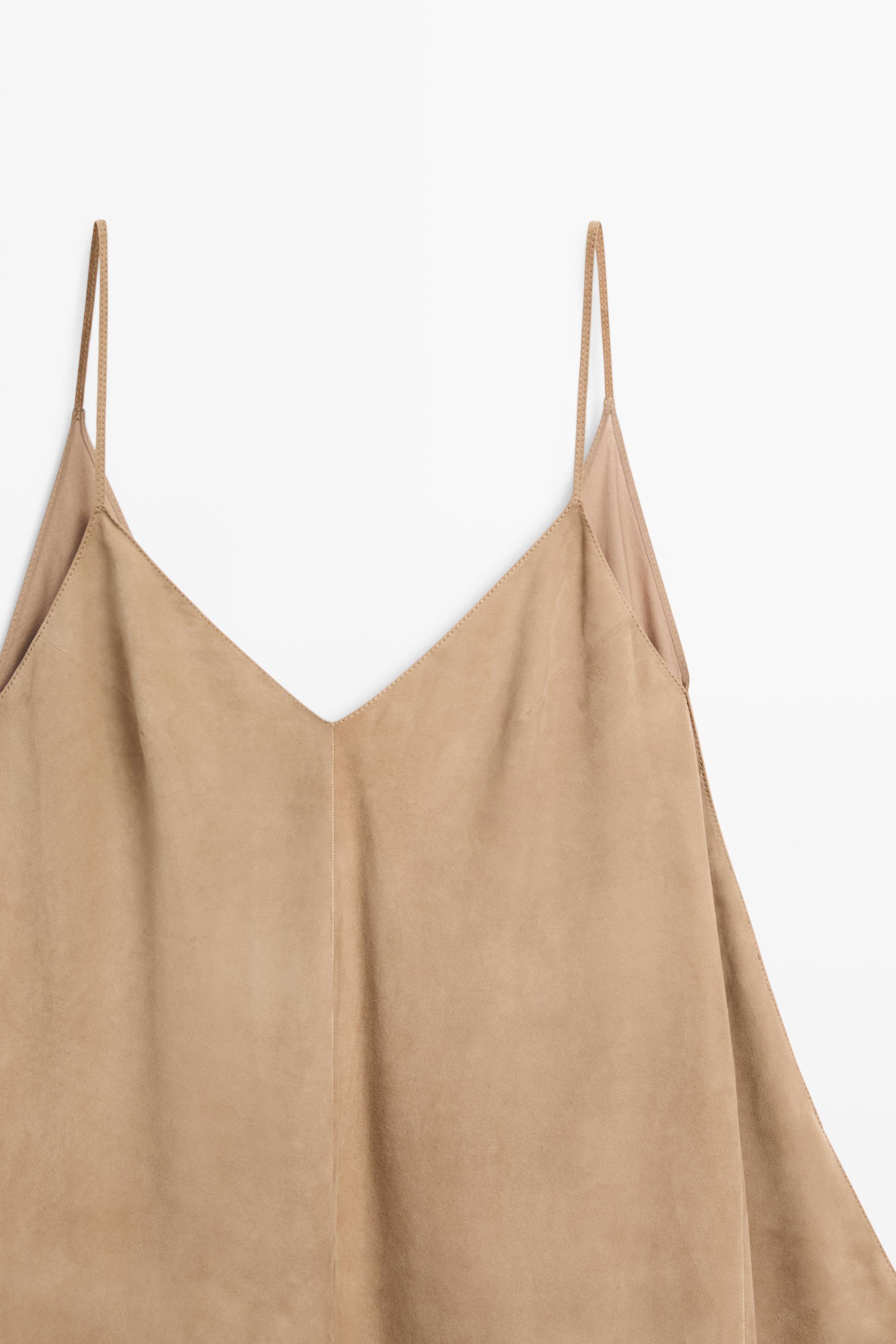 Robe combinée cuir daim - STUDIO
