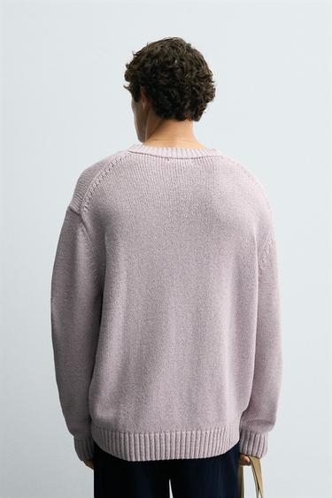 TEXTURED SWEATER - Lilac by Zara - Image 2