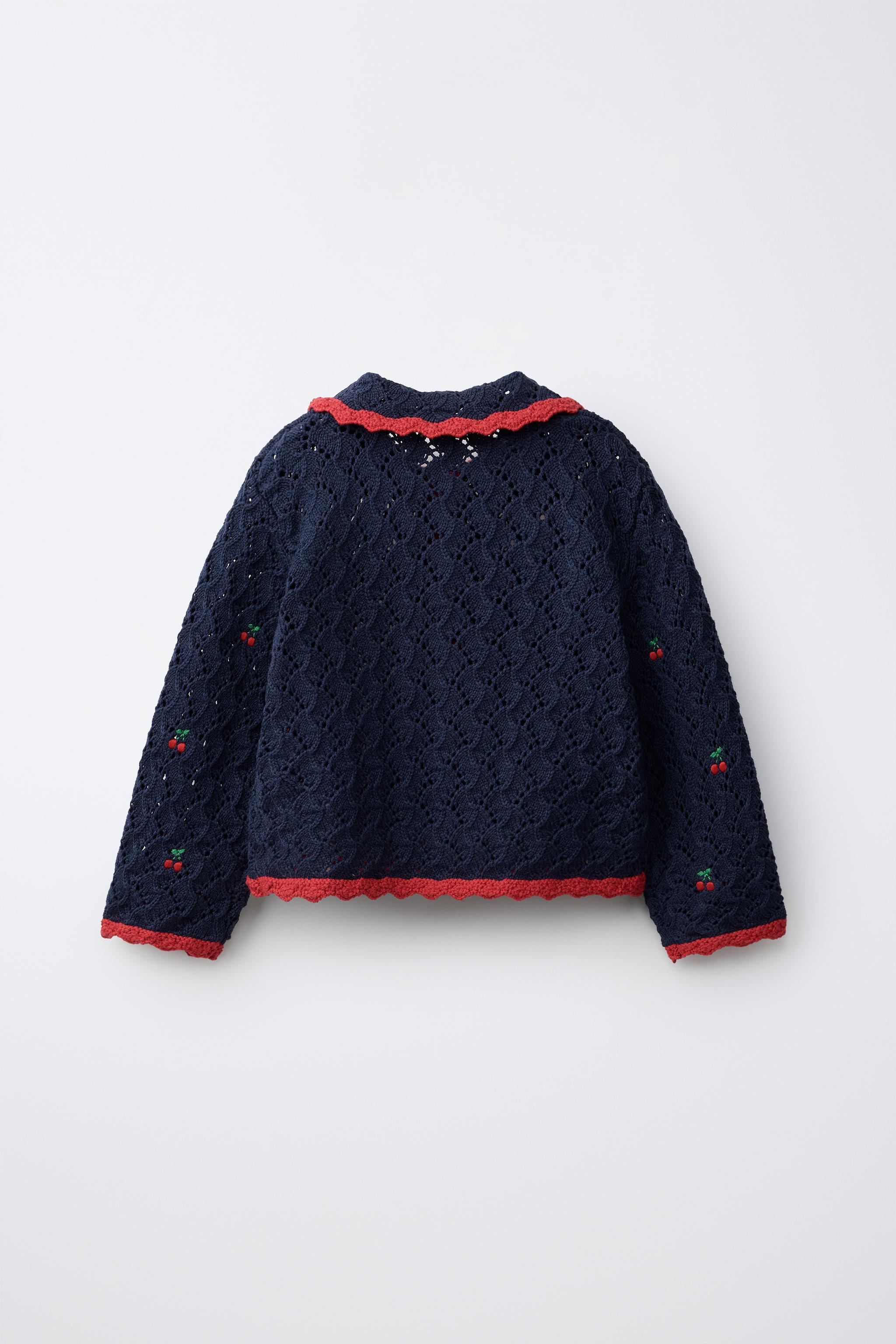 CHERRY POINTELLE KNIT POLO SHIRT