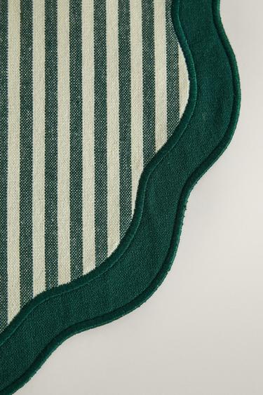 STRIPED CHRISTMAS PLACEMAT (PACK OF 2) — Green 2