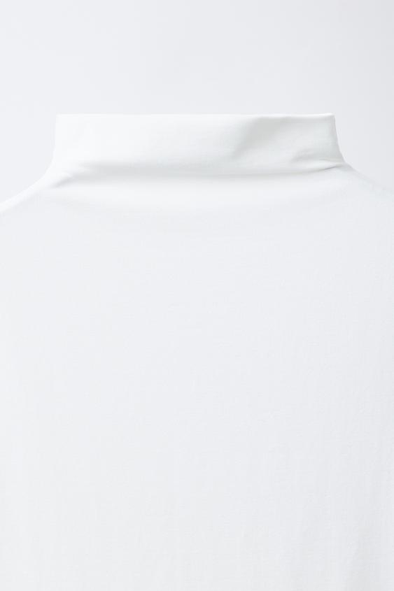 Body en polyamide à manches longues - Blanc de Zara - Image 2