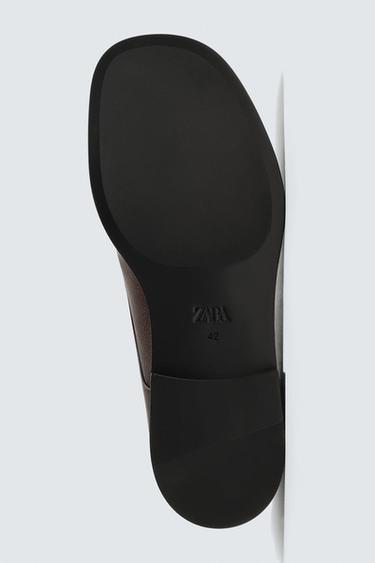 CHAUSSURES EN CUIR CHIC ÉDITION LIMITÉE - Marron de Zara - Image 6