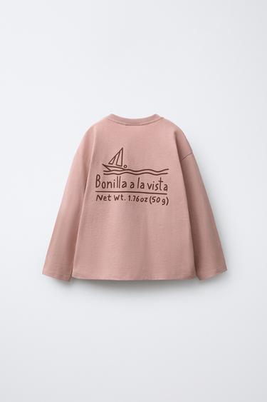 BONILLA A LA VISTA ® X ZARA EMBROIDERED T-SHIRT - Beige-pink by Zara