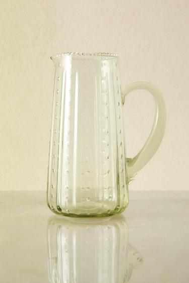 PICHET VERRE RELIEF - Vert clair de Zara