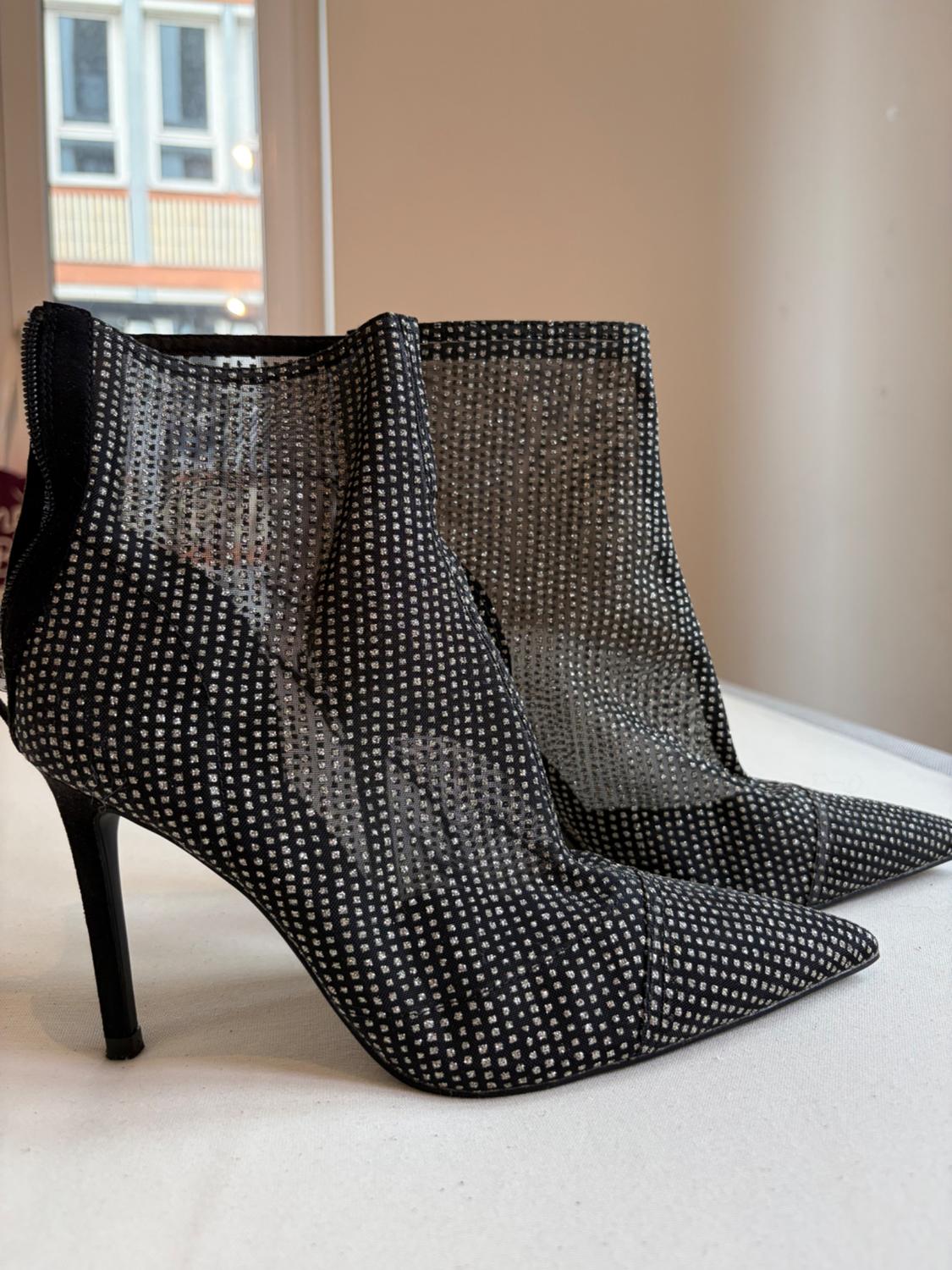 HIGHHEEL ANKLE BOOTS WITH RHINESTONES. POINTED TOE - Image 2