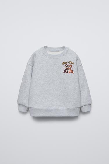 ТОЛСТОВКА С ПРИНТОМ CHIP AND DALE DISNEY © — СЕРЫЙ С МЕЛАНЖЕВЫМ ЭФФЕКТОМ от Zara — изображение 0