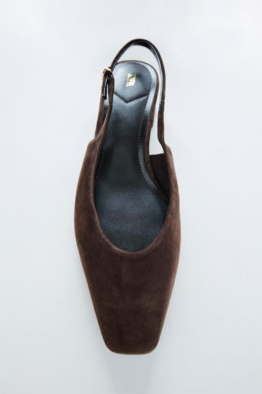 ZAPATO DESTALONADO SERRAJE - Marrón de Zara