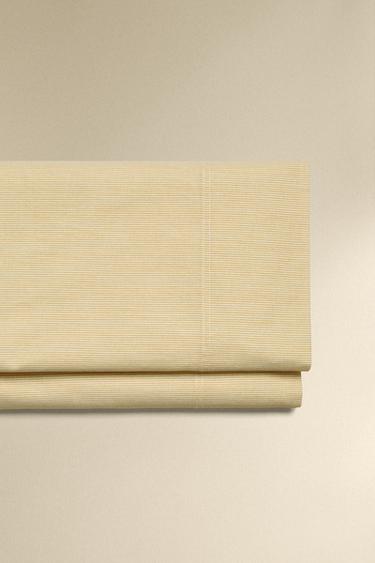 STRIPED FLAT SHEET - Yellow by Zara