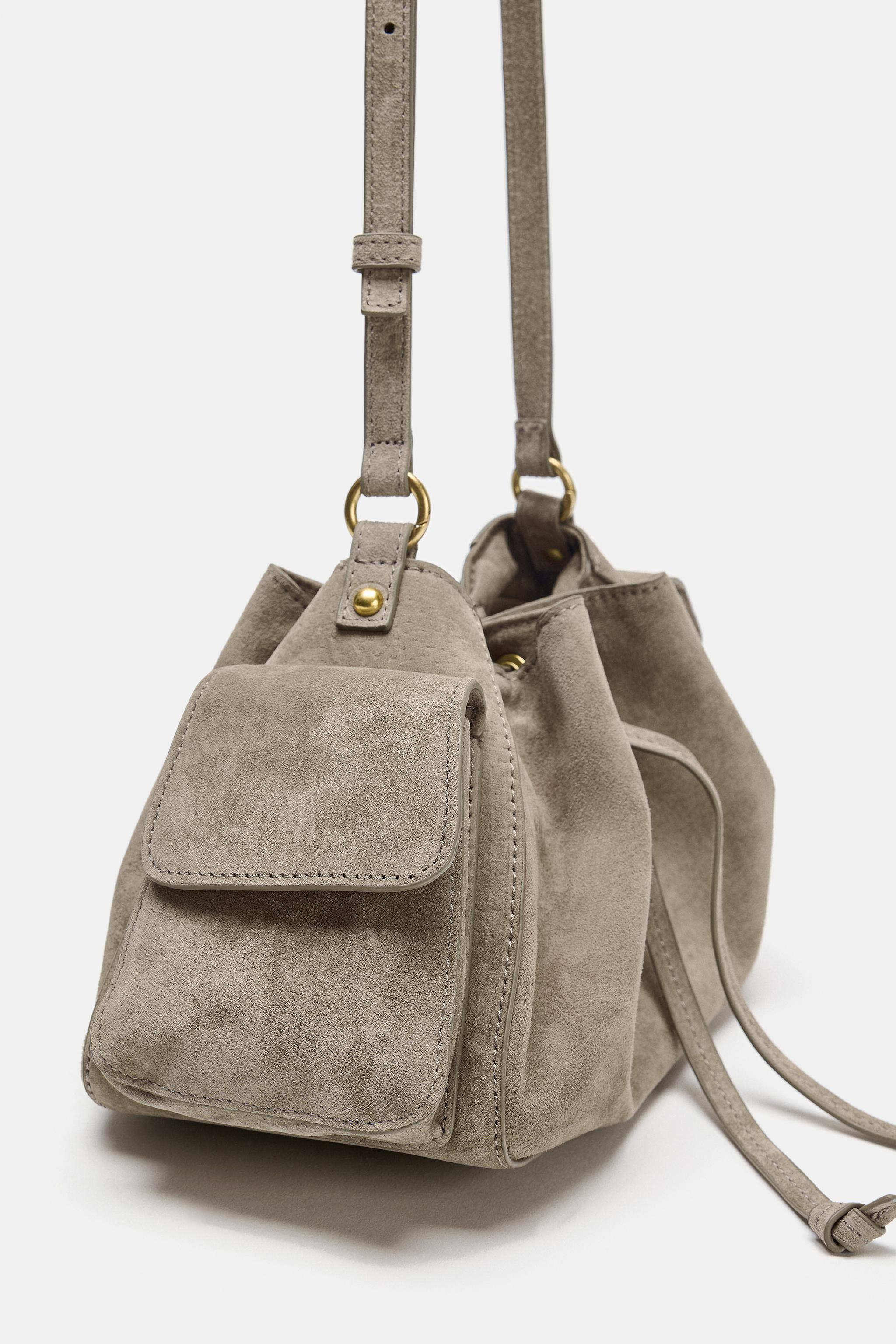 MINI LEATHER DRAWSTRING BAG