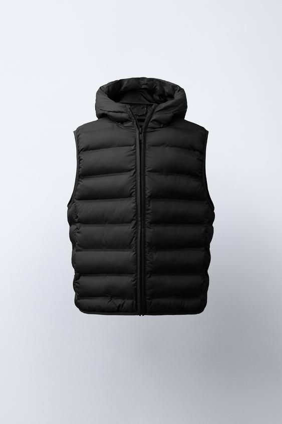 ULTRALIGHT WATER-REPELLENT HOODED GILET - Black by Zara - Image 0