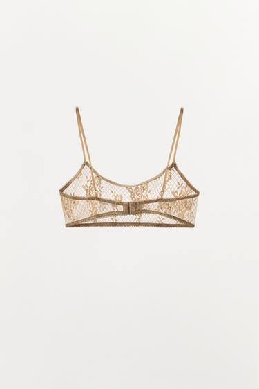 LACE BRALETTE - Golden by Zara - Image 4