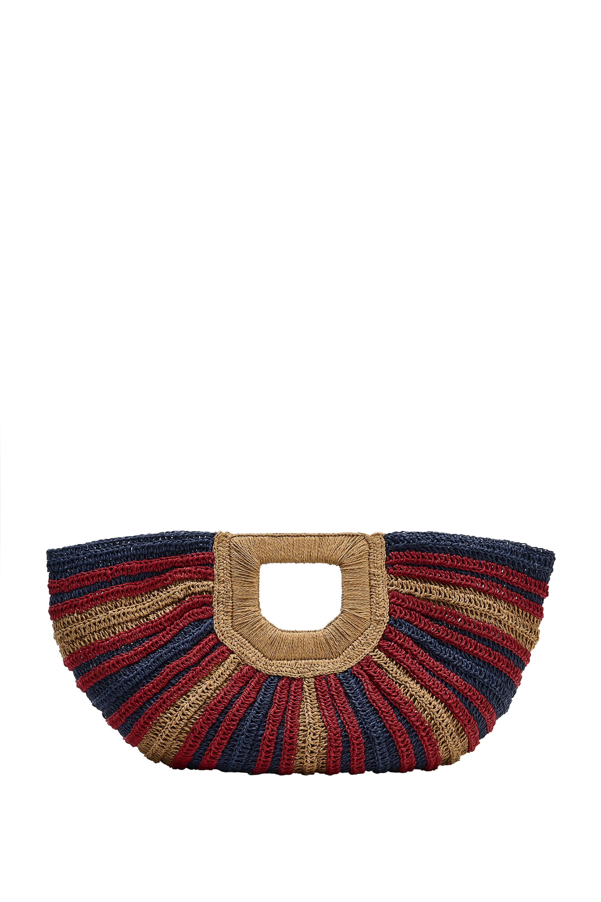 BOLSO ESTAMPADO EFECTO TRENZADO