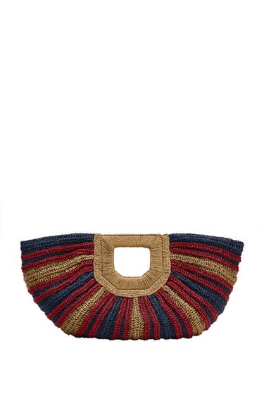 BOLSO ESTAMPADO EFECTO TRENZADO - Multicolor de Zara