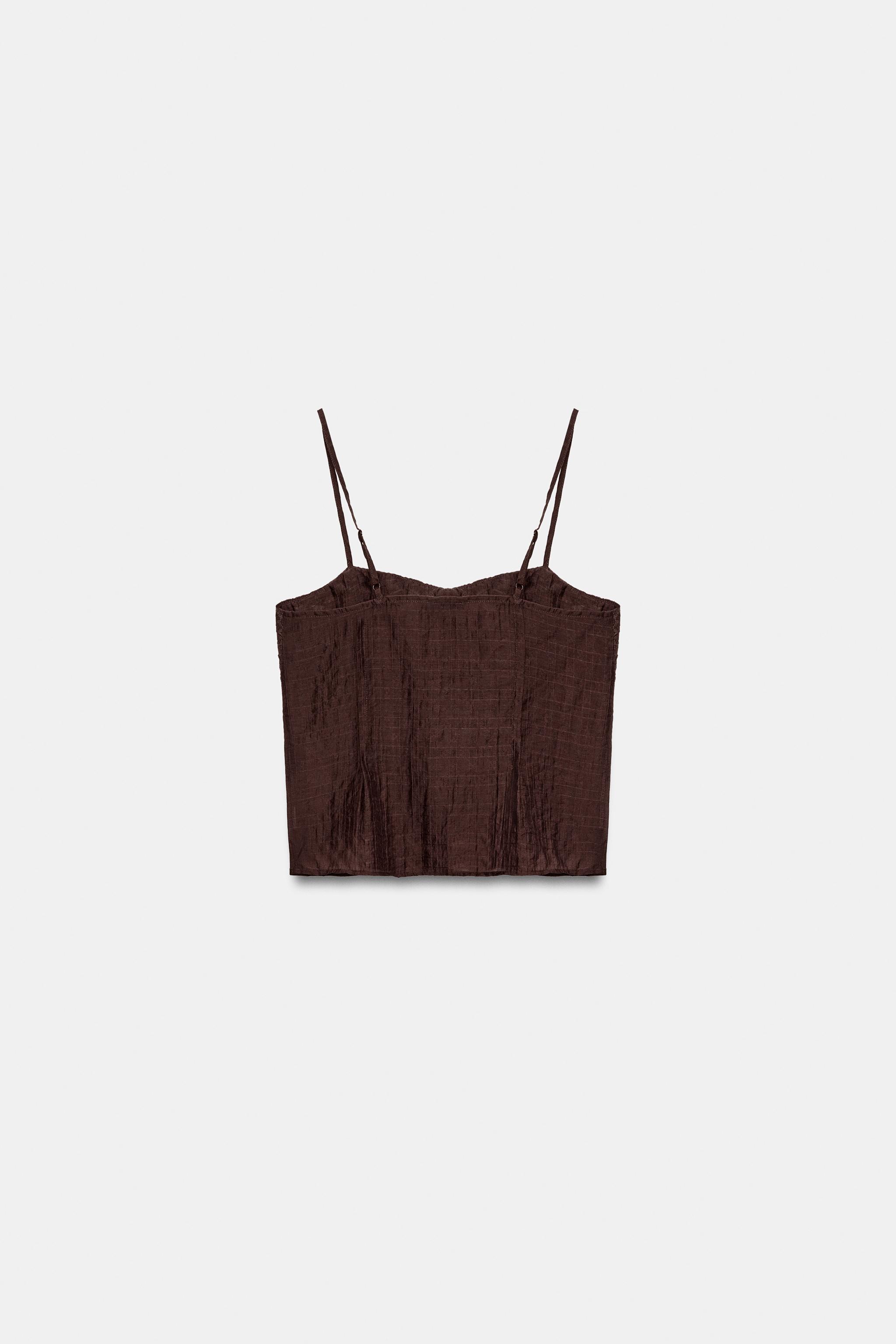 EMBROIDERED STRAP TOP