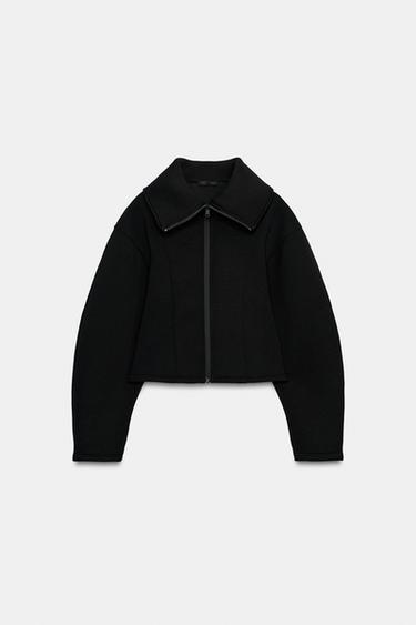 TECHNICAL VOLUMINOUS SLEEVE JACKET — Black 2
