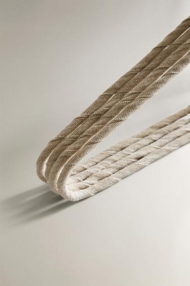 BEIGE COTTON AND LINEN HANGER (PACK OF 4) - Light beige by Zara - Image 2