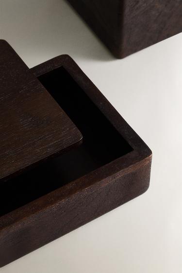 MAGNETIC WOODEN BOX - Dark brown by Zara - Image 2