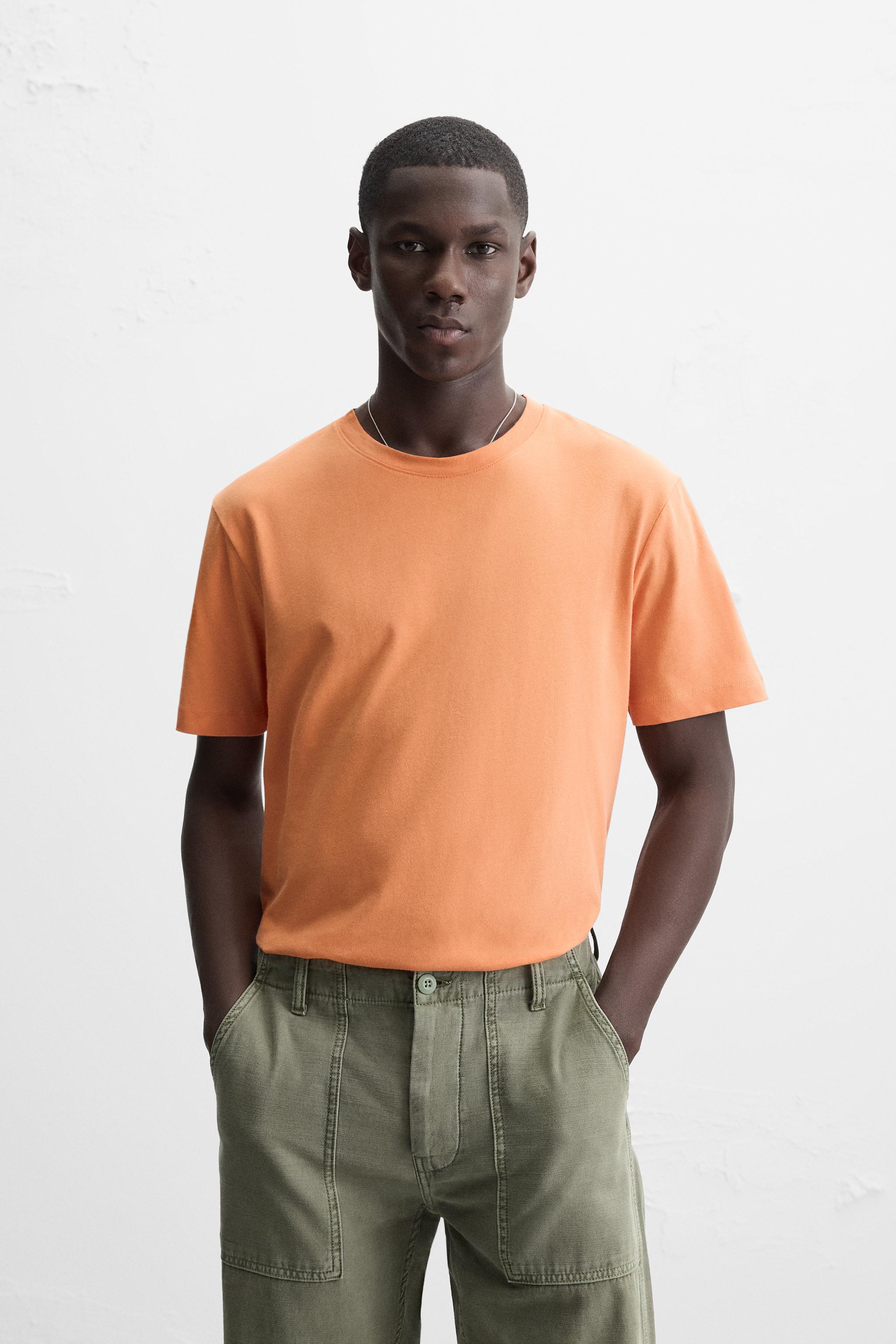 【ZARA】ベーシックレギュラーフィットTシャツ ☆ZARA☆ベーシックレギュラーフィット*半袖Tシャツ (ZARA/T