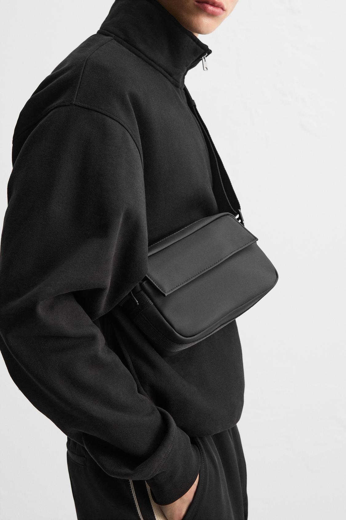 RUBBERISED CROSSBODY BAG