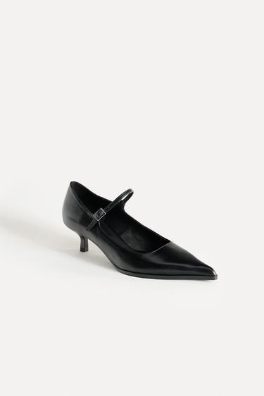 CHAUSSURES POINTUES EN CUIR 50E ANNIVERSAIRE - Noir de Zara - Image 1